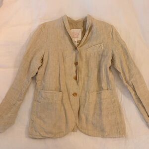 Hannoh Wessel Beige Linen Blazer, size 40